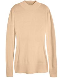 bonprix - Basic Pullover Mit Stehkragen Mit Recycelter Baumwolle - Lyst