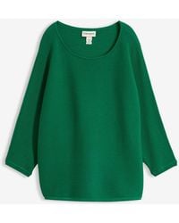 bonprix - Geribde Oversized Trui Van Viscosemix - Lyst