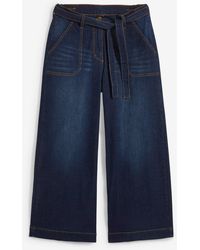 bonprix - Jeans Wide Leg Cropped Con Girovita Comodo, Vita Alta - Lyst