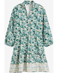 bonprix - Kleid Im Leinen-Look - Lyst
