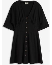 bonprix - Getailleerde Mini Jurk - Lyst