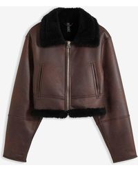 bonprix - Giubbotto Bomber Di Montone Sintetico - Lyst