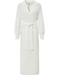 bonprix - Maxi-Strickkleid Mit Gürtel (2-Tlg. Set) - Lyst