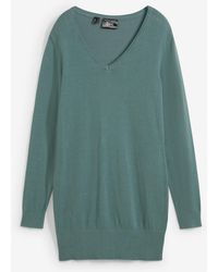 bonprix - Basic Longpullover Mit V-Ausschnitt - Lyst