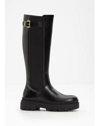 bonprix - Gefütterter Plateau-Stiefel Mit Stretch-Einsatz - Lyst