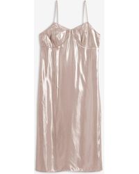 bonprix - Trägerkleid Aus Feinem Satin - Lyst
