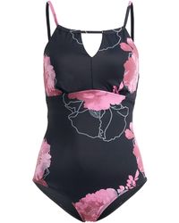 bonprix - Medium Shape-Badeanzug Mit Cut-Out Am Ausschnitt - Lyst