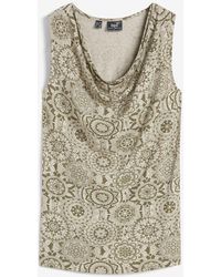 bonprix - Top Mit Wasserfallausschnitt Aus Softem Viskose-Mix - Lyst