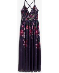 bonprix - Maxikleid Aus Zartem Tüll Mit Trägern - Lyst