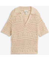 bonprix - Pull Ajouré À Col Polo - Lyst