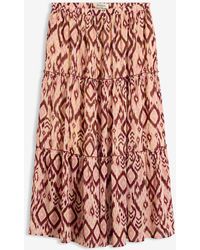bonprix - Strokenrok Van Lichte Chiffon - Lyst