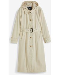 bonprix - Trench-Mantel Mit Abnehmbarer Kapuze - Lyst