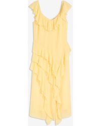 bonprix - Abito Di Chiffon Con Spalline E Volant - Lyst