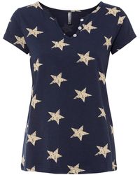 bonprix - Shirt Mit Sternen - Lyst