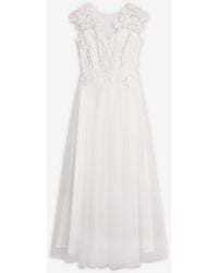 bonprix - Brautkleid Aus Zartem Tüll Mit Spitze - Lyst