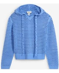 bonprix - Maglione A Punto Ajour Con Cappuccio - Lyst