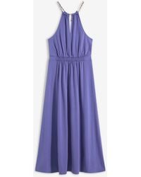 bonprix - Abito Lungo Con Dettaglio A Collana - Lyst