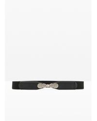bonprix - Smalle Stretchriem Met Metalen Gesp - Lyst