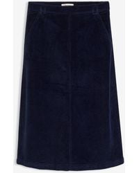 bonprix - Corduroy Midi Rok Van Een Katoenmix - Lyst