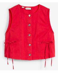 bonprix - Twill-Weste Aus Elastischem Bio-Baumwoll-Mix - Lyst