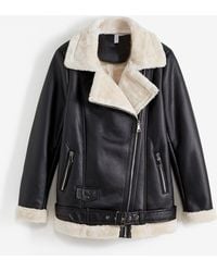 bonprix - Biker-Jacke Aus Lammfellimitat - Lyst