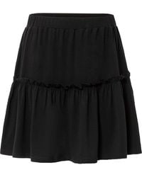 bonprix - Jersey-Rock Mit Volant Aus Viskose-Mix - Lyst