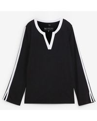 bonprix - Maglia A Maniche Lunghe Con Spacchi A Fondo Manica - Lyst