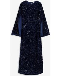 bonprix - Paillettenkleid Aus Softem Samt - Lyst