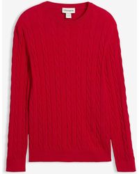 bonprix - Feinstrickpullover Mit Zopfmuster, Slim Fit - Lyst