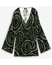 bonprix - Kurzer Jumpsuit Aus Fließender Viskose - Lyst