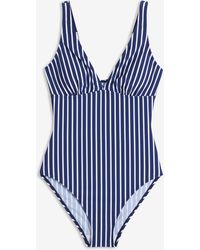 bonprix - Medium Shape-Badeanzug Mit Tiefem Ausschnitt - Lyst