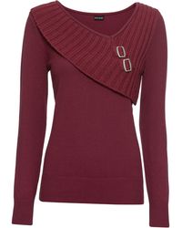 bonprix - Feinstrickpullover Aus Baumwoll-Mix - Lyst
