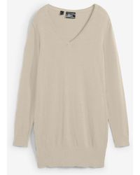 bonprix - Basic Longpullover mit V-Ausschnitt - Lyst