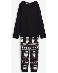 bonprix - Pyjama Van Puur Katoen Met Lange Mouwen - Lyst