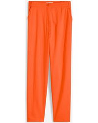 bonprix - Verkürzte High-Waist-Hose Aus Leinen-Viskose-Mix - Lyst