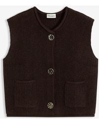 bonprix - Gilet Sans Manches En Maille À Boutons Décoratifs - Lyst