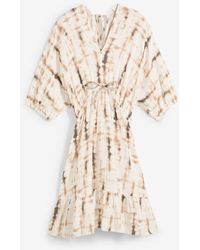 bonprix - Kurzes Kleid Aus Fließender Viskose - Lyst