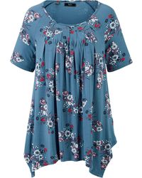 bonprix - Zipfel-Longshirt, Kurzarm - Lyst