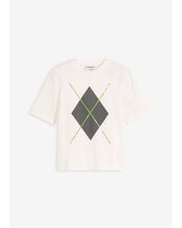 bonprix - Maglia A Mezze Maniche Con Paillettes E Stampa - Lyst