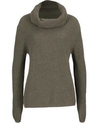 bonprix - Grobstrick-Pullover Mit Weitem Kragen - Lyst