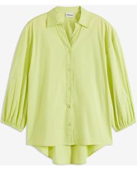 bonprix - Blusa Con Fondo Asimmetrico E Maniche A Palloncino - Lyst