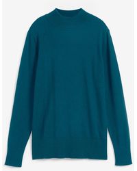 bonprix - Basic Pullover mit Stehkragen mit recycelter Baumwolle - Lyst
