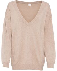 bonprix - Oversize-Pullover Mit V-Ausschnitt - Lyst