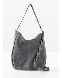 bonprix - Veloursledertasche Mit Dekorativem Zusatzriemen - Lyst