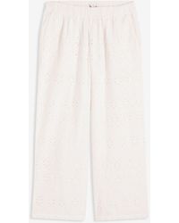 bonprix - Pantaloni Culotte Con Ricami Traforati - Lyst