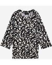 bonprix - Maglia Con Scollo Rotondo E Maniche A 3/4 - Lyst