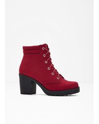 bonprix - Stivaletti Stringati Con Tacco A Blocco - Lyst