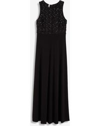 bonprix - Abito Lungo Con Ricamo E Paillettes - Lyst
