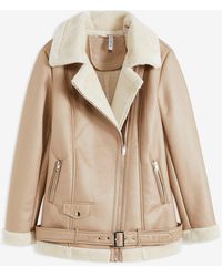 bonprix - Biker-Jacke Aus Lammfellimitat - Lyst
