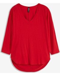 bonprix - Shirt Mit 3/4 Arm Aus Viskose-Elasthan-Mix - Lyst